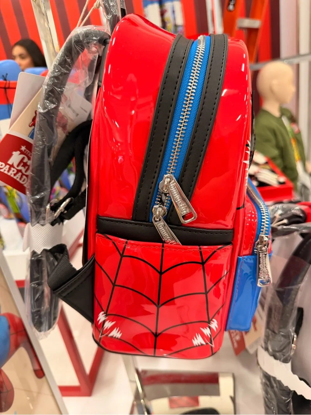 Exclusive Loungefly Marvel Red and Blue Spider-Man Kids Backpack
